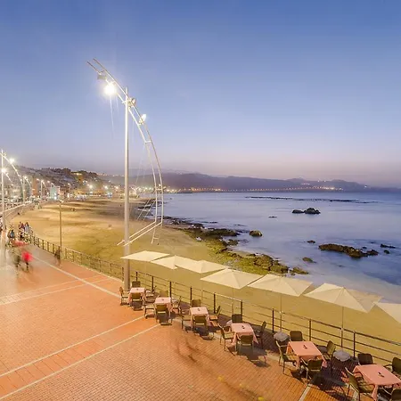 Apartman First Line With Terrace In Canteras Beach. *