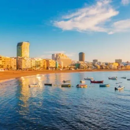 First Line With Terrace In Canteras Beach.