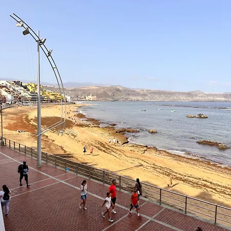 First Line With Terrace In Canteras Beach.